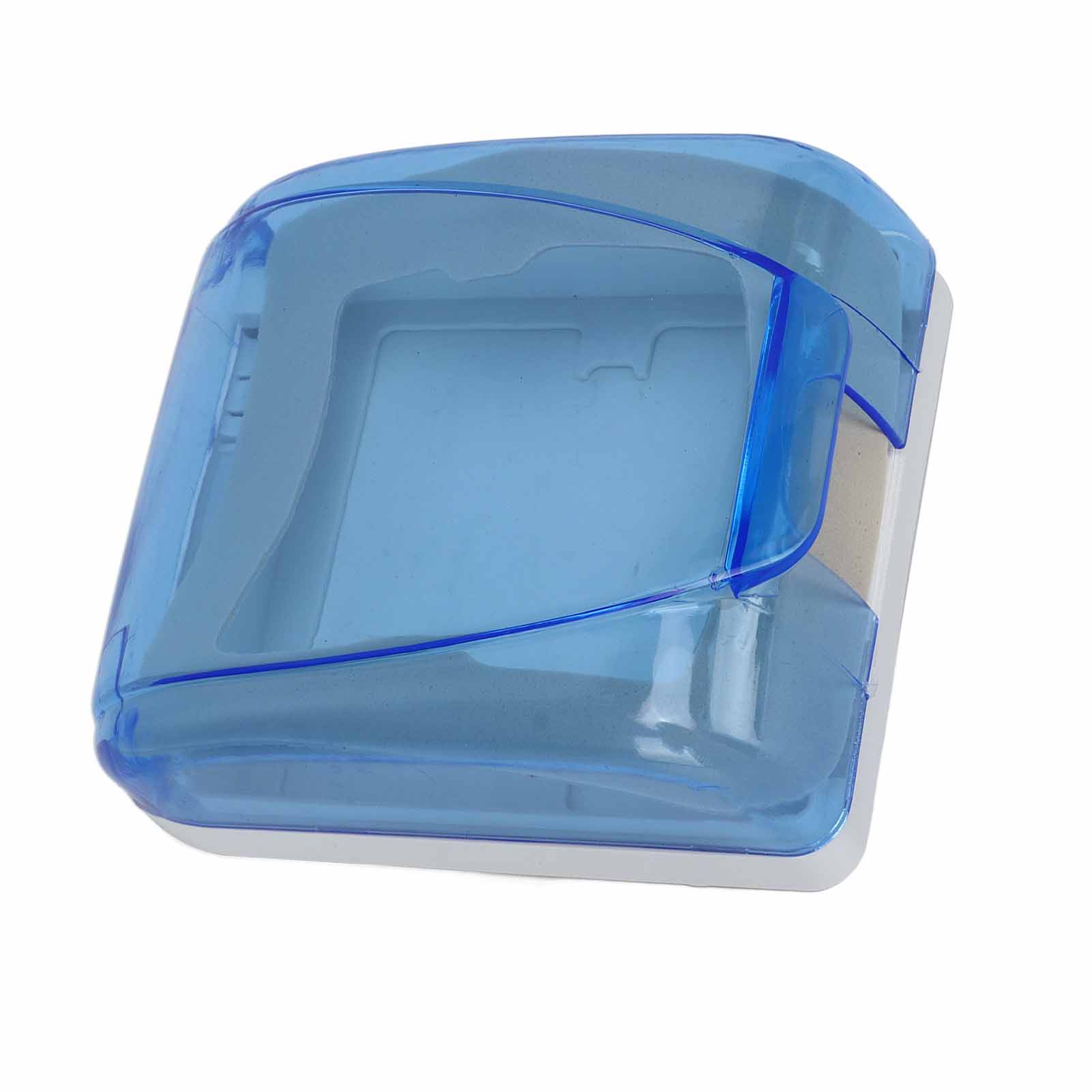 

Universal 86 Type Socket Waterproof Box Transparent Wall Switch Protection Box for Bathroom Blue