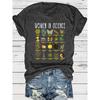 Scientific Women Graphic T-Shirt - Casual Round Neck Short Sleeve T-Shirt