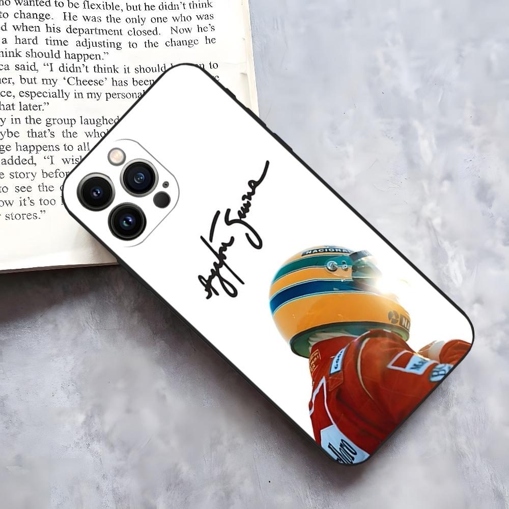 Ayrton Senna F1 Phone Case for iphone 15 14 Pro 13 Mini 11 12 Max Xr X Xs 8 Plus Shockproof Back Cover