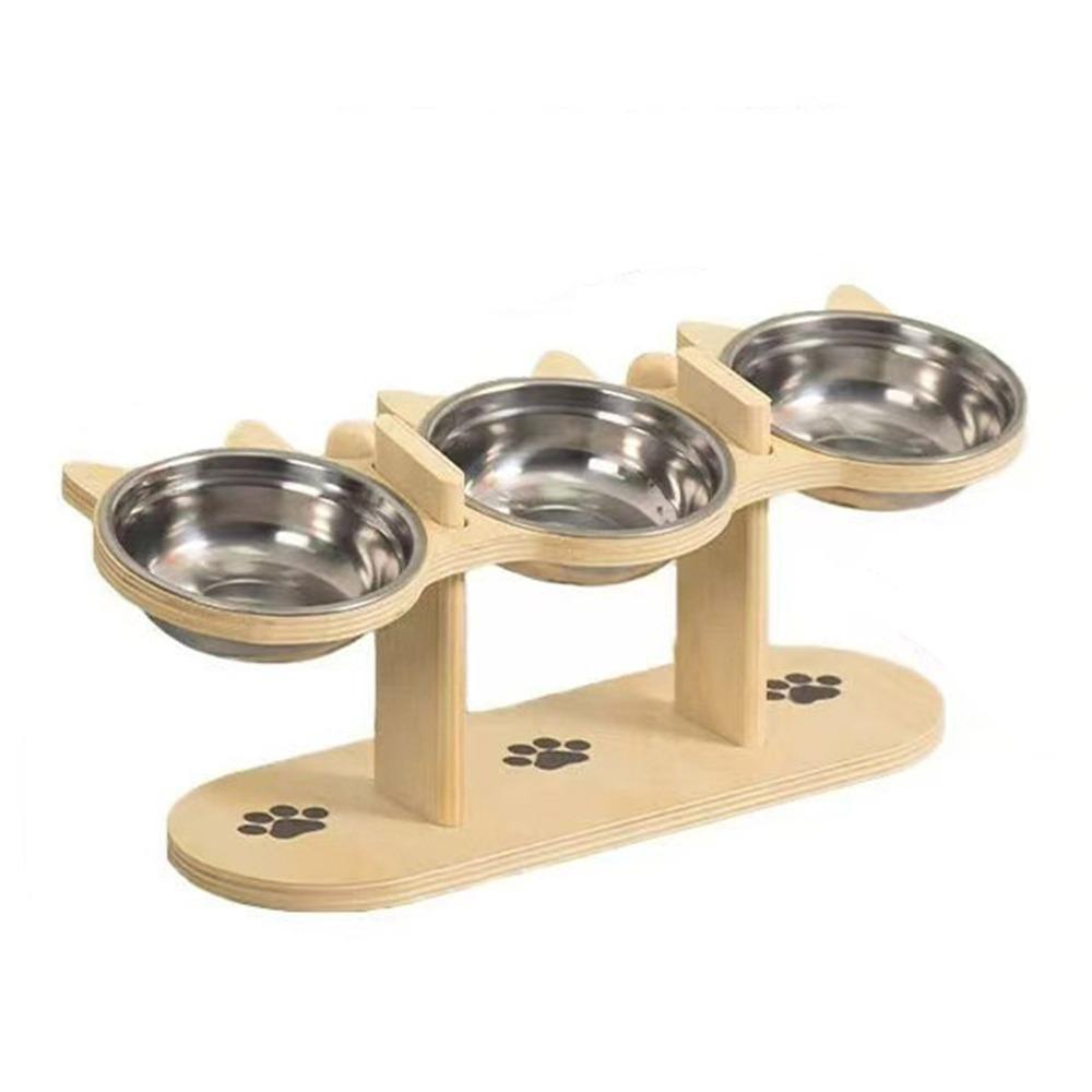 

Lifting Height Pet Feeding Bowl Stainless Steel Pet Feeding Machine Pet Supplies 3 Bowl