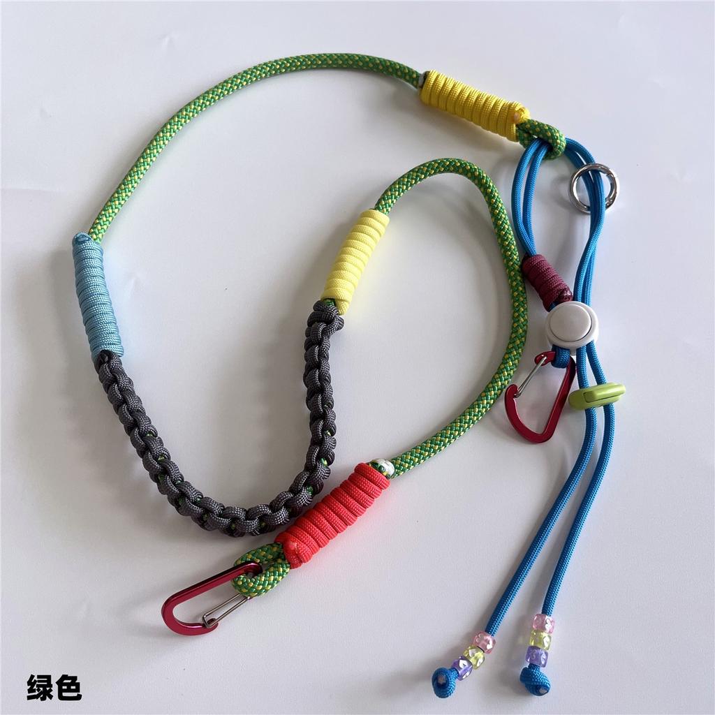 Hand-made Woven Multifunction Adjustable Bag Strap Lanyard Outdoor Camping Hiking Crossbody Strap Replacement Rope