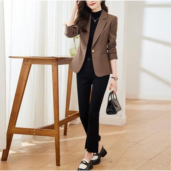 Blazer dámské jarní a podzimní nová móda Populární špičkový ležérní oblek pro malé muže v korejské verzi