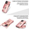 Zipper Crossbody Wallet for IPhone 16 15 14 13 12 Mini 11 XR XS Pro Max 8 Plus Case with Card Holder Lanyard StrapLeather Cover
