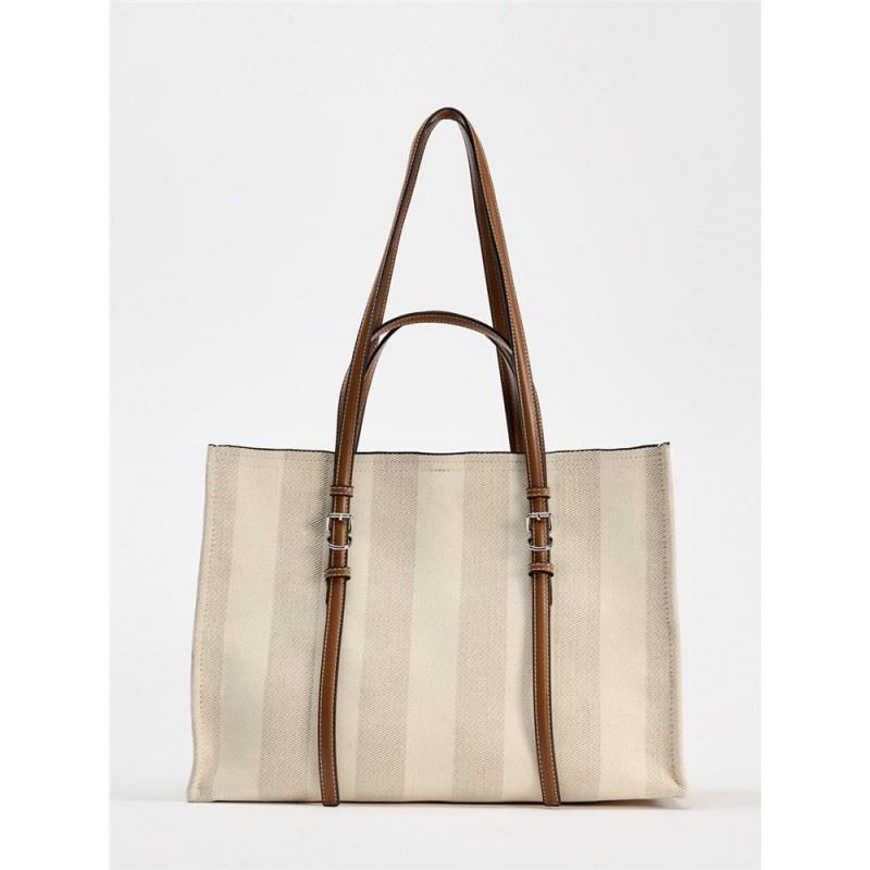 Z-family Women's Bag 2025 New Style Stitching Decoration Large Capacity One-shoulder Portable All-match Tote