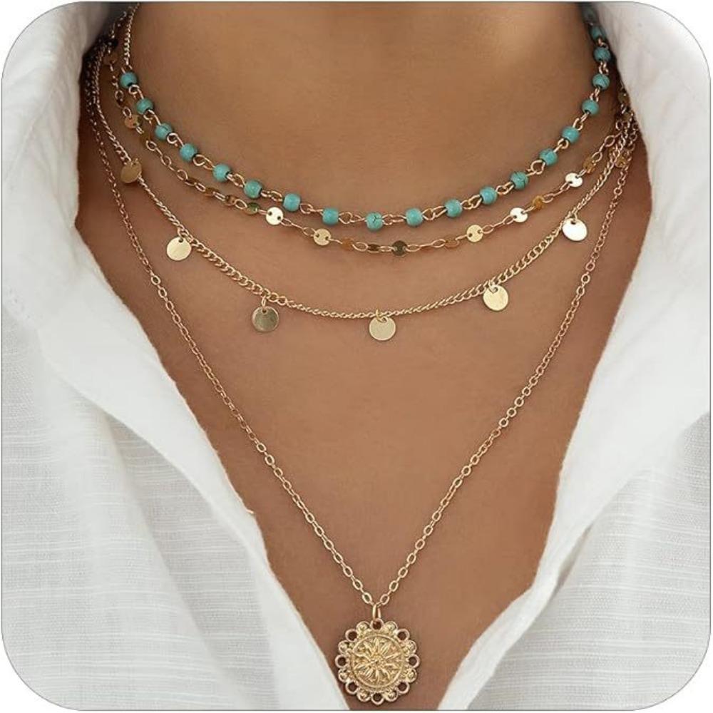Paper Clip Necklace Bow Pentagram Shell Pearl Love Denim Boots Necklace