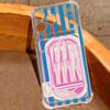 Carcasă Vintage cu Dungi de Sardine Pentru iPhone 18 Pro Max Capac Spate Transparent cu Slot pentru Carduri Pentru iPhone 17 16 15 14 13 Pro Max 17E