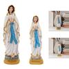 Catholic Virgin Mary Figurine Statue Hand Painted Lightweight Decorative Multipurpose Resin Religious Craft Desktop Ornament