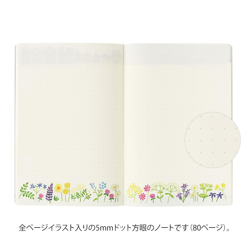Midori Nordic 1535 4006 Notebook, Yurulog, Pattern, B6,