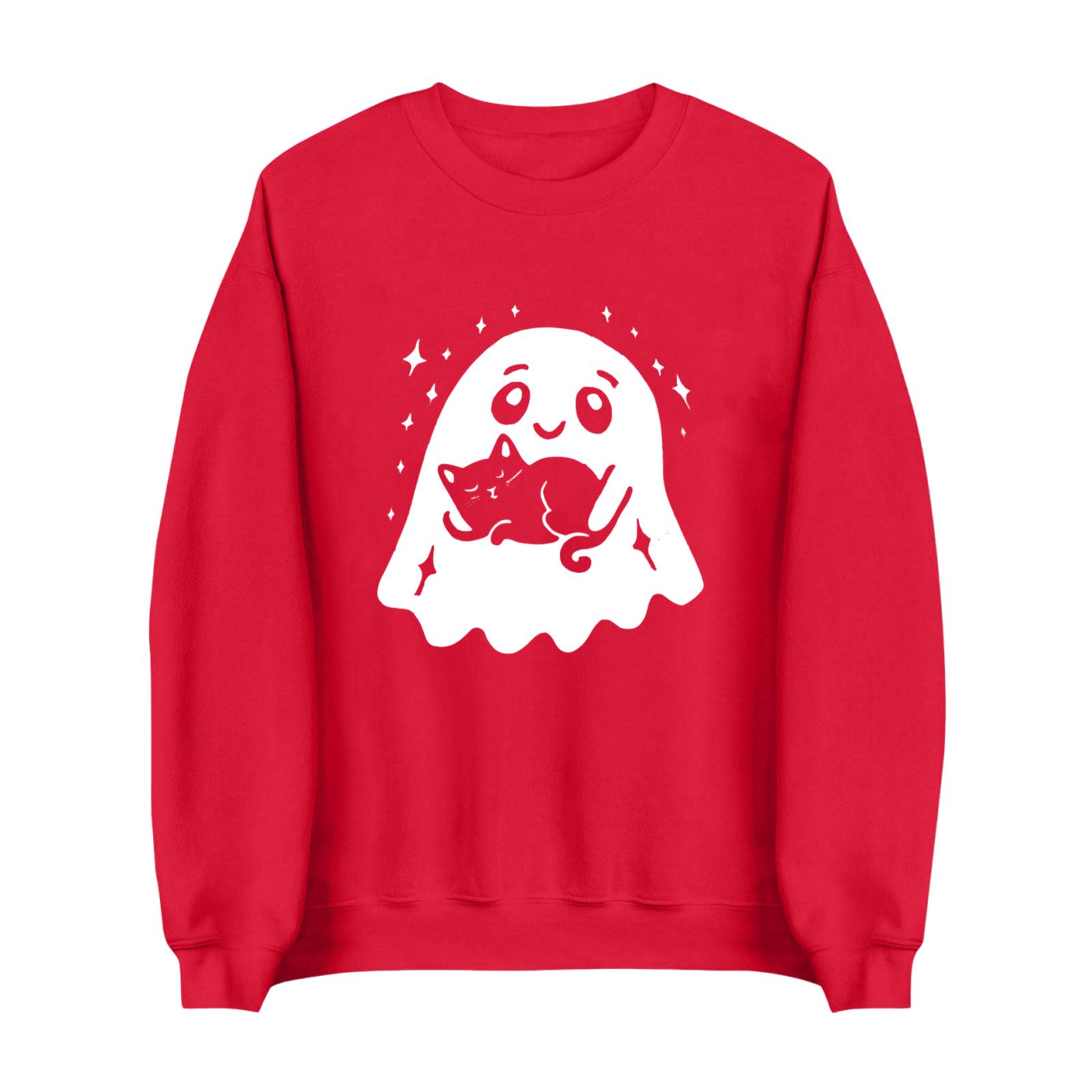 

Женские топы с длинным рукавом, футболки с круглым вырезом, осенняя мода, повседневные деловые туники-блузки S красный