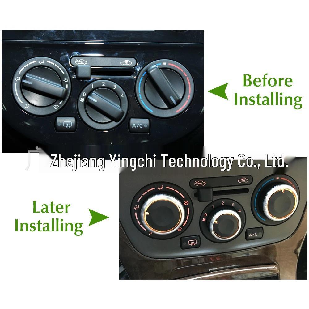Compatible Aluminum Alloy Knob for Nissan Livina Qashqai NV200 Air Conditioning Switch