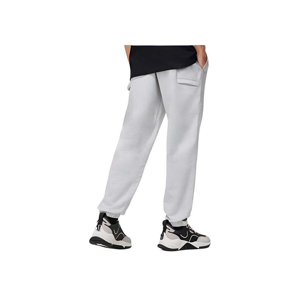 Li Ning Plain Elastic Waistband Cuffed Knit Sports Pants Men Bottoms AKLT253-3