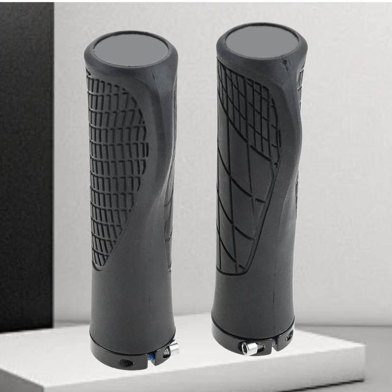 2Pcs Non-Slip Shock Absorbing Soft Rubber Mountain Bike Grips Universal for 22.2mm Scooter Bicycle Motorcycle Handlebars Grips