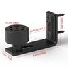 Smooth Sliding Door Guide Wheel Kit For 1/2inch - 2inch Thick Panel Vertical Rotations Design Durability Carbon Steel