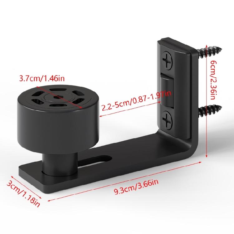 Smooth Sliding Door Guide Wheel Kit For 1/2inch - 2inch Thick Panel Vertical Rotations Design Durability Carbon Steel