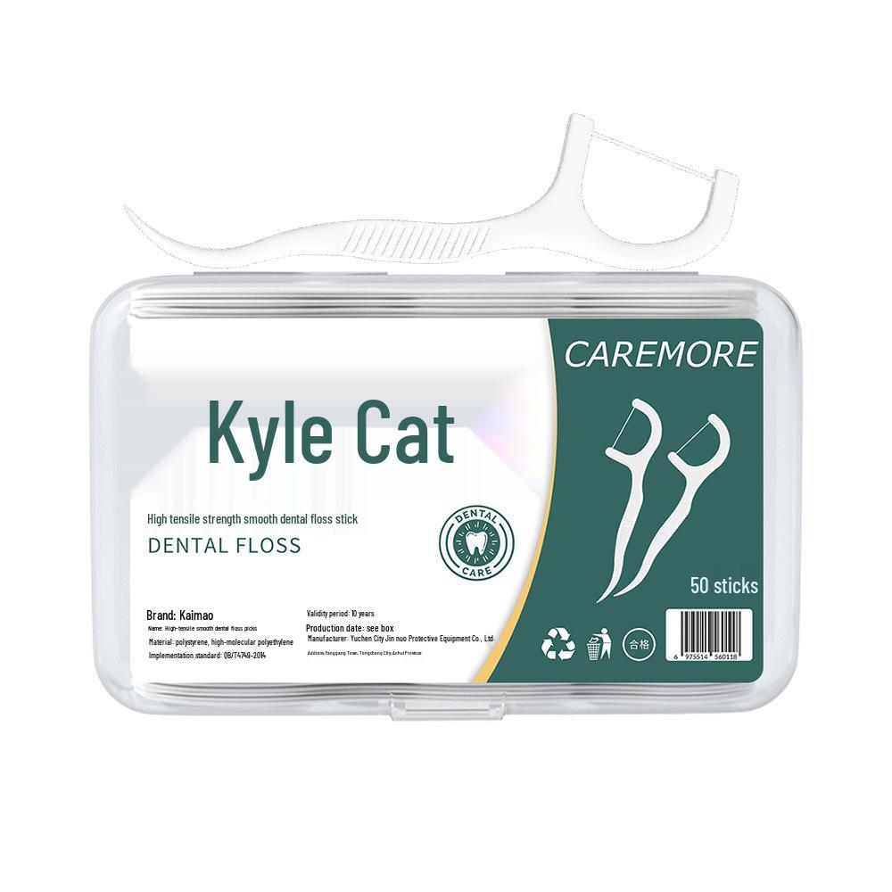 Kail Cat Custom Dental Floss Picks - Gift Store Promotion and Advertisement