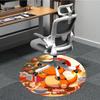 Christmas Charmander Pokémon Office Round Area Rug, Under Office Chairs Bedroom Living Room Home Decor  a1022205