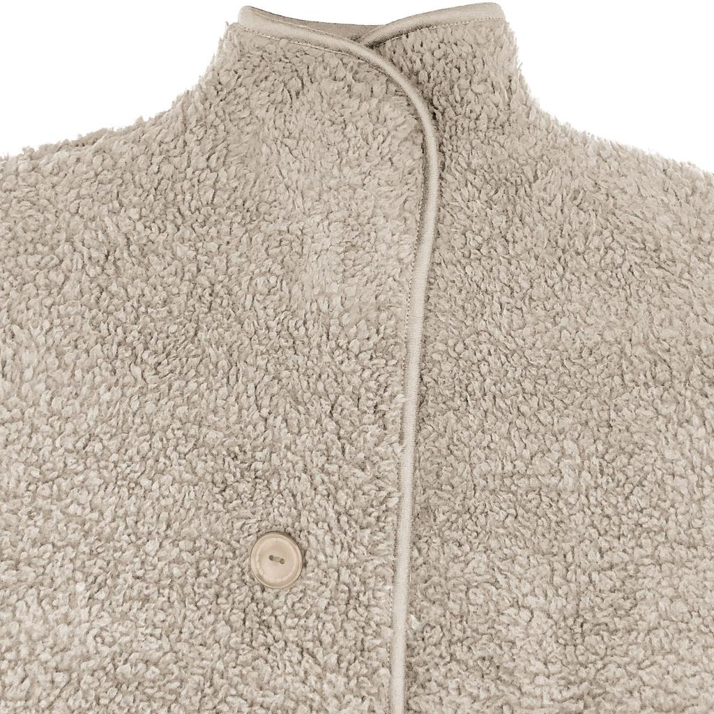 TRADE ONE Fluffy Wearable Blanket, Loungewear, Outerwear, Cold Weather Gear, One Size Fits All, Unisex, Pockets, Front Opening, Beige, 80007