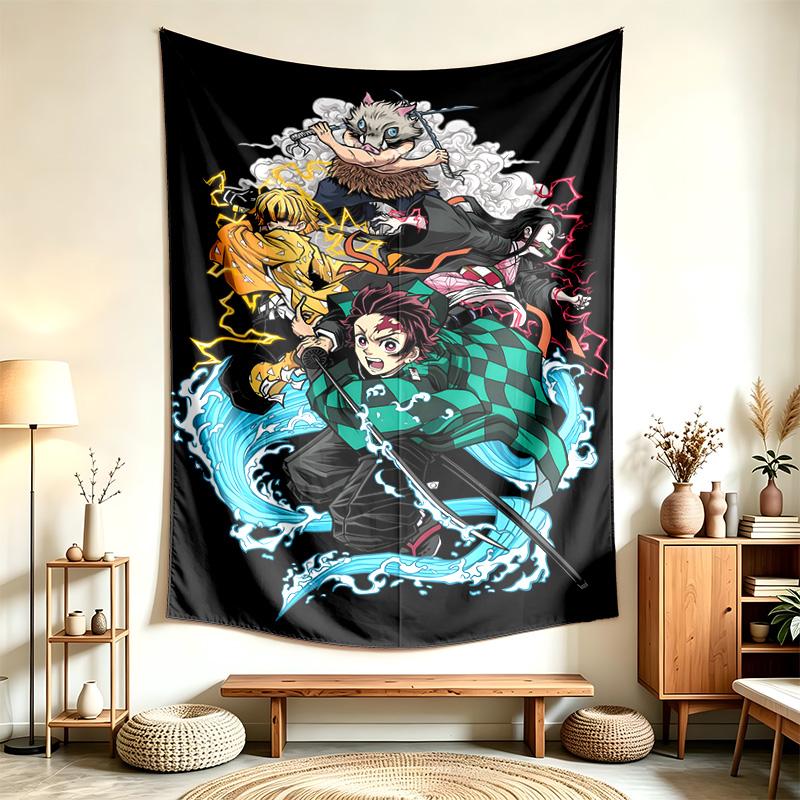 Demon Slayer (14) Tapestry Suitable For Decorating Homes Dorms And Bedrooms Soft To The Touch And A Perfect Gift For Friends And Family