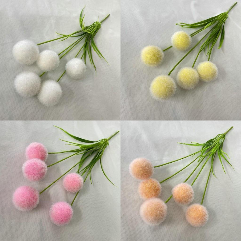 5 Artificial Flocked Ball For Wedding Decor And Home Styling