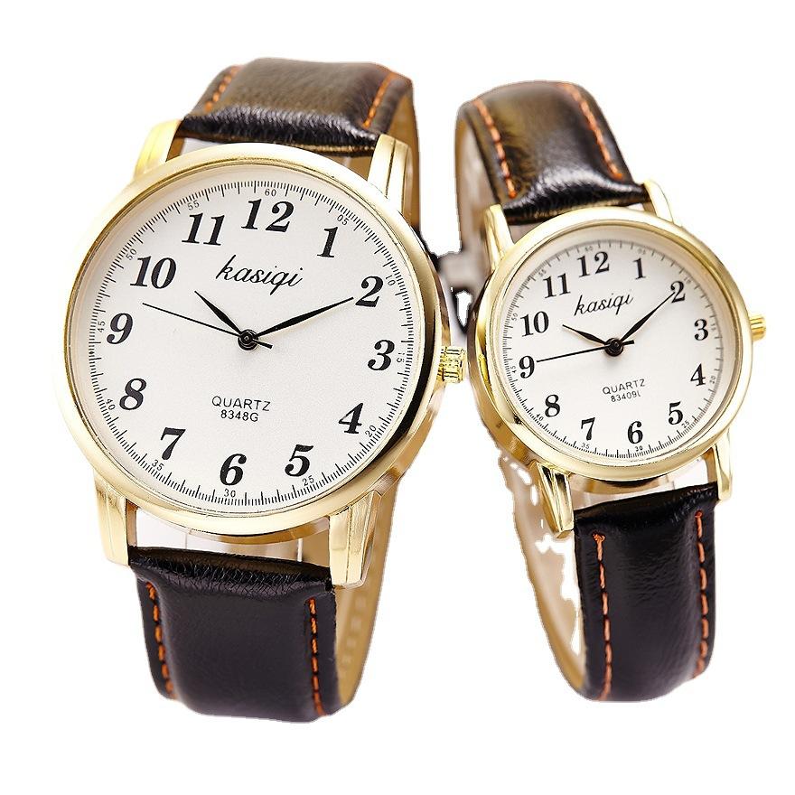 Couple Watch, Women'S Belt Electronic Fashion Men'S Watch Student Quartz Watch