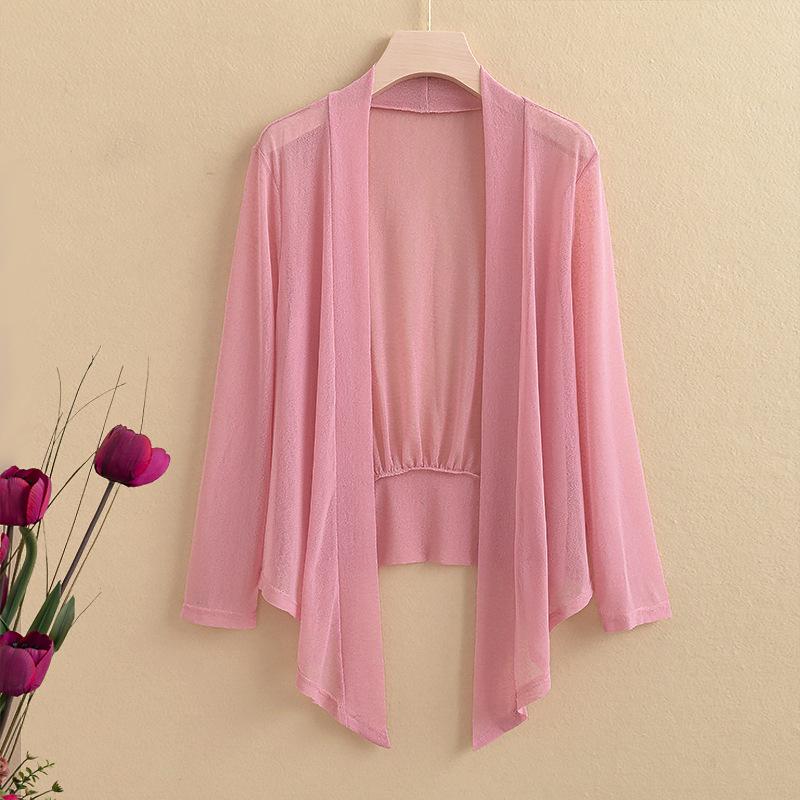Spring Summer Sun Protection Clothing Women Shawl Oversized Outerwear Female Long Sleeve Cardigan Shirt Women Thin Coat Jacket