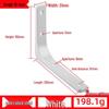 Triangular Wall Shelf Bracket: Bent, Load-Bearing Iron Support for Storage Racks