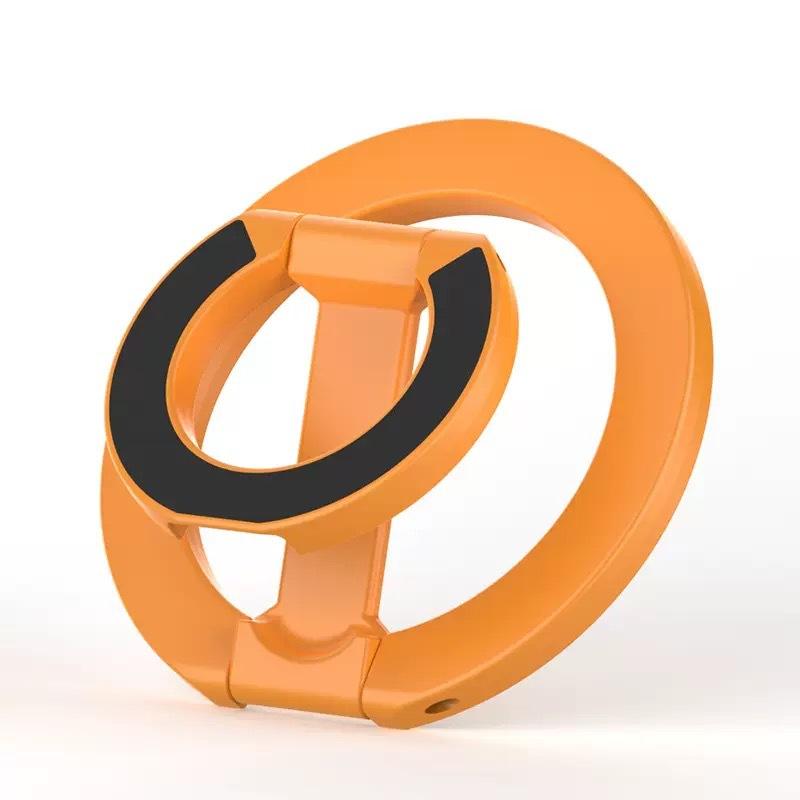 Double-Sided Magnetic Phone Ring Holder Wireless Charging Friendly Adjustable Kickstand for All Smartphones