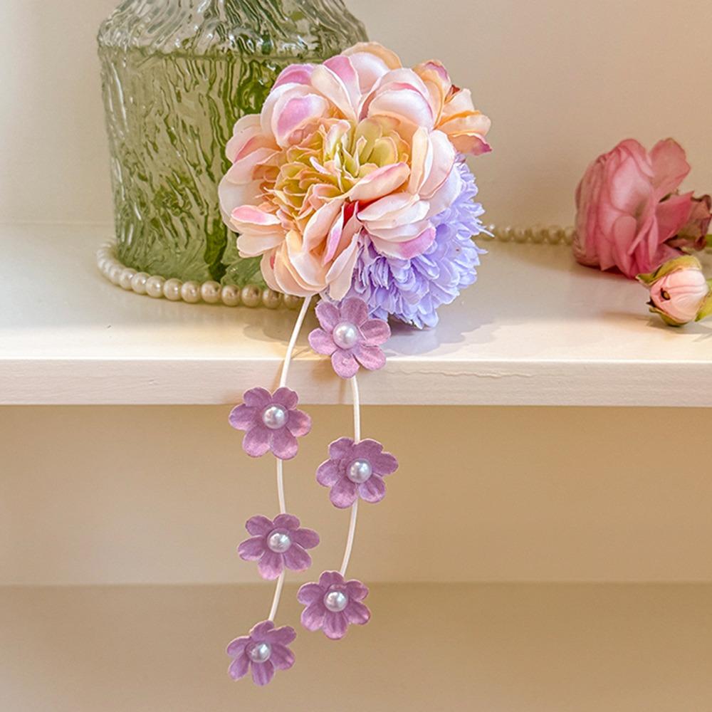 Fringe Tassel Duckbill Clip Chinese Style Barrettes Fairy Flower Butterfly Side Clip  Girl