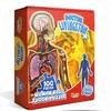 100 Piece Human Body Floor Puzzle for Kids, Educational Anatomy Jigsaw, Large Preschool Learning Toy, Ages 3+