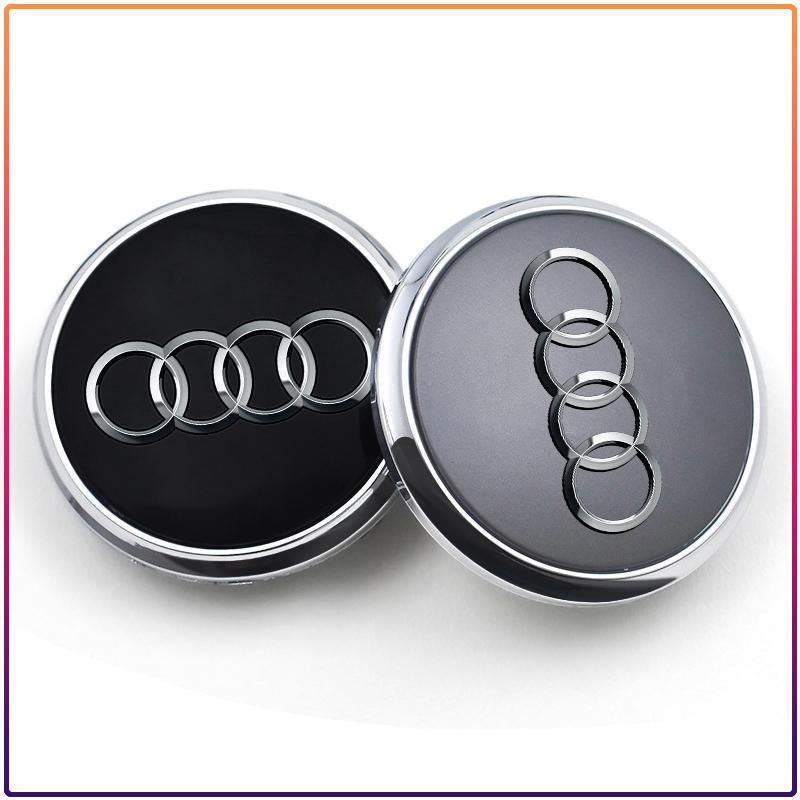 For Audi  A5 60/61/68/69mm Badge Car Wheel Center Hub Cap Covers Auto Rim Cover For Audi A8 A5 A6 C5 C6 C7 A7 A1 A3 A4 B5 B6 B7 Q3 Q5 Q7 TT