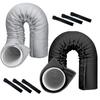 Cubierta de Manguera Aislada Reutilizable para Aire Acondicionado Funda Impermeable Cubierta de Manguera de Aire Acondicionado Ventilación de Escape