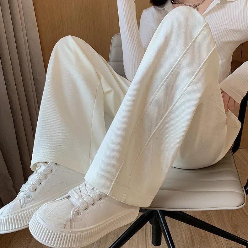 Womens Plus Size Spring Joggers Loose Fit High Waisted Sweatpants Casual Straight Leg Pants