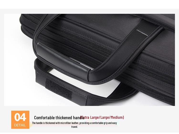 15,6" Wasserdichte Oxford Laptoptasche: Business Casual Umhängetasche mit großer Kapazität