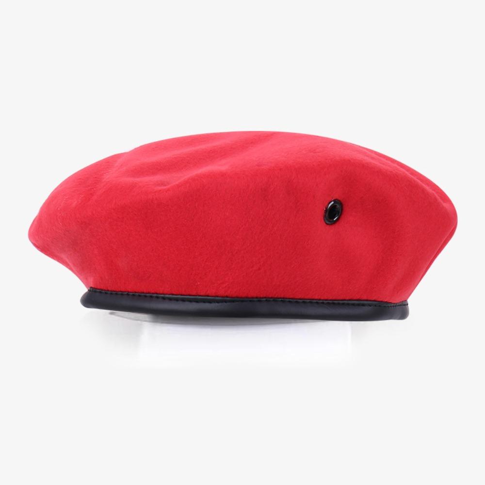 

Регулируемая форменная кепка Осень и Зима Кепка художника Модные береты Шляпа Женская Мужская красный
