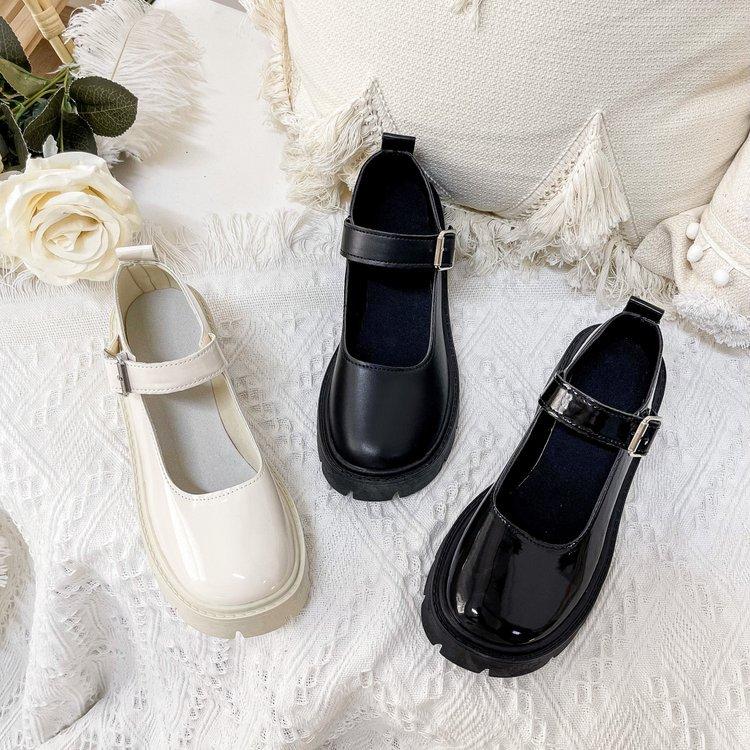 Chaussures Mary Jane en cuir fin pour les quatre saisons 35-42