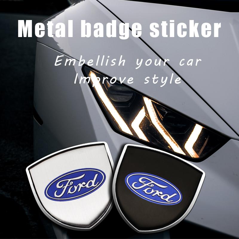 3D Metal Emblem Badge Sticker Decal Auto Accessory For Ford Focus Mondeo Kuga Fiesta MK7 Escort Explorer Edge 2 4 MK2