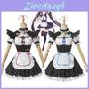 Nekopara Chocola Vanilla Rochie Menajeră Pisică Costum Cosplay Perucă Respirabil Manoperă Rafinată
