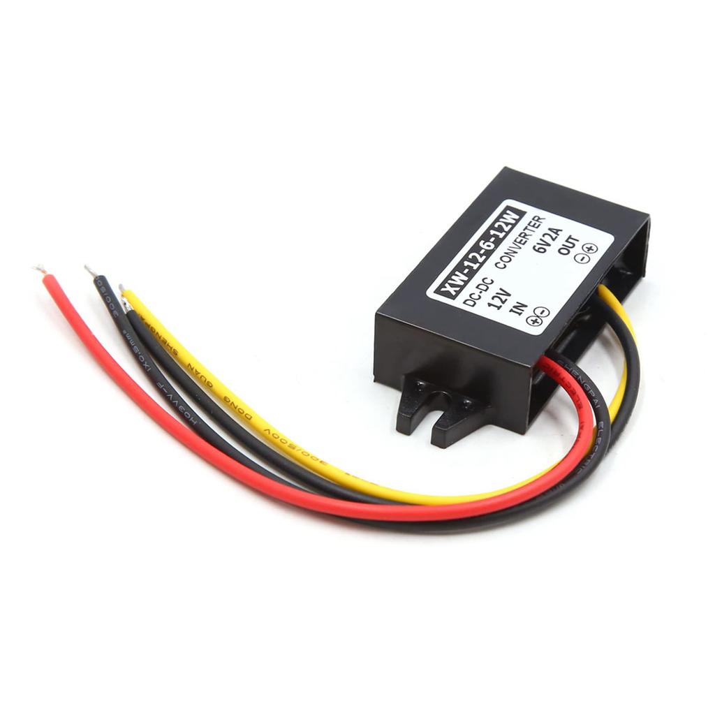 uxcell Car Power Transformer DC to 6V 2A Car Step Down Reducer Power Supply Transformer Converter