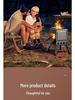Portable Outdoor Folding Firewood Stove for Camping, Barbecue, and Picnics