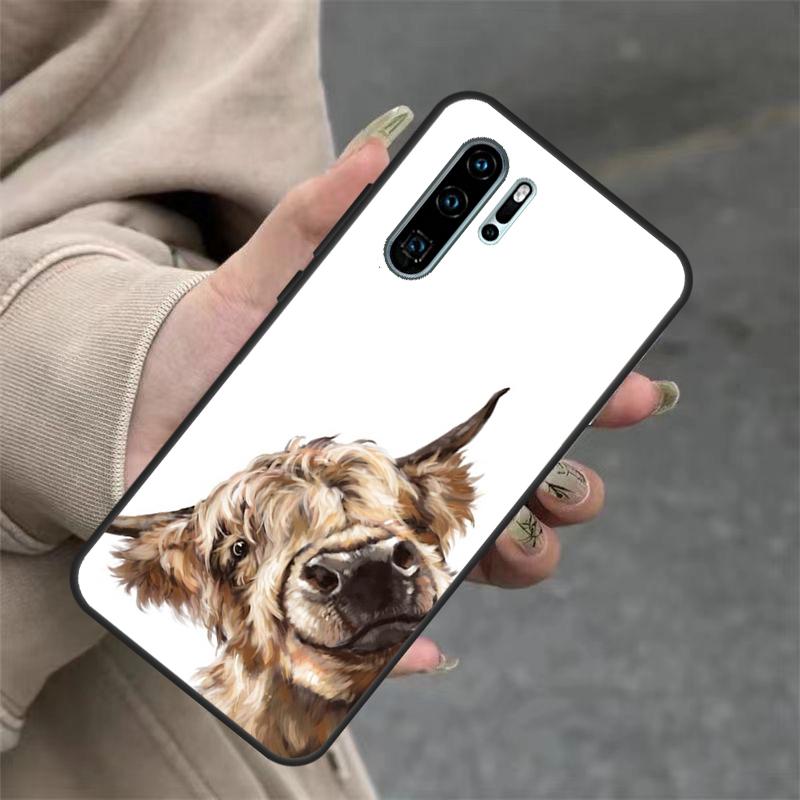 Highland Cows For Huawei Nova 11i 8i 7i 3i Nova 9 10 SE 5T Y60 Y70 Y90 Y91 Y61 P20 P30 P40 Lite Pro Case