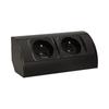 FURNITURE SOCKET 2X2P+Z BLACK - ON-AE-1303/B