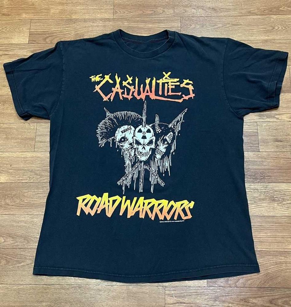The Casualties Band On Tour Black T-Shirt Cotton Unisex S-5XL Unisex T-Shirt XL