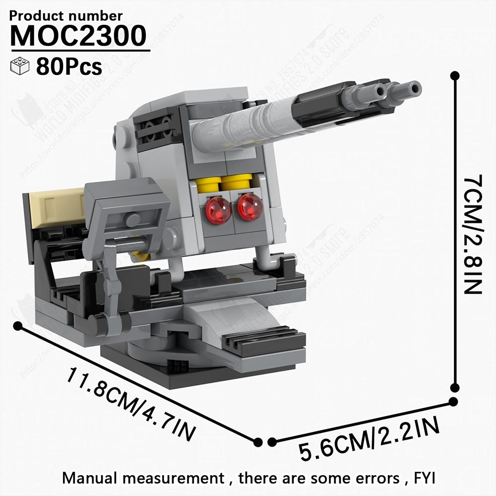 MOOXI Classic Military Space Wars Movie Weapons Gun Cannon Model MOC Bricks DIY Assembled Building Blocks Compatible Figures Toy