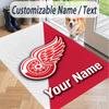 Custom Text Printed Rug Detroit Red Wings Non Slip Floor Carpet For Home Room Decor