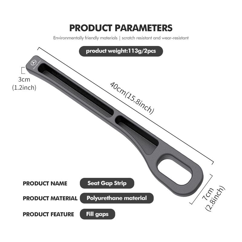 Car Seat Gap Filler Side Seam Plug Strip Leak-proof Filling Strip Interior Accessories For Benz AMG VIANO GLB GLC GLE GLK W108 p2