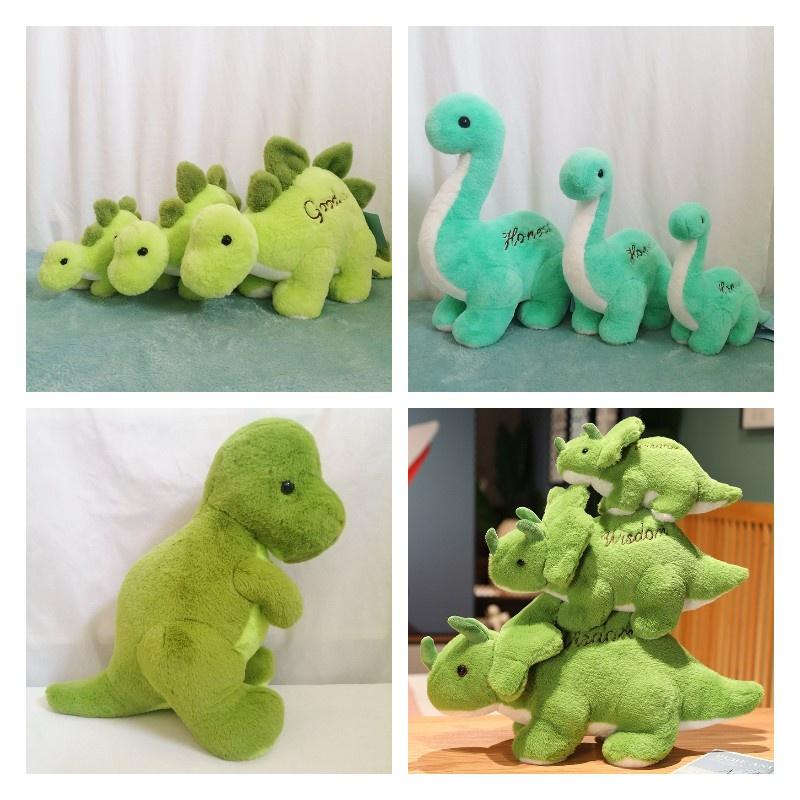 Jurassic Dinosaurier Park Plüschtier Grüner Stegosaurus Dreieckiger Drache Tyrannosaurus Rex Cartoon Stofftier