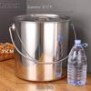 Commercial Food-Grade Stainless Steel Storage Bucket with Lid