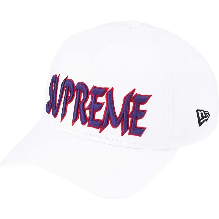 Supreme Sharp Spellout Adjustable New Era White