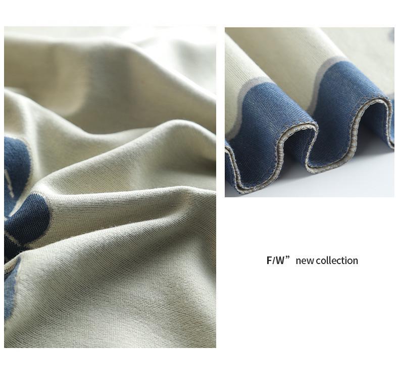 Double-Sided Women's Winter Ink Painting Snood: Imitation Cashmere Scarf for Air-Conditioned Rooms.