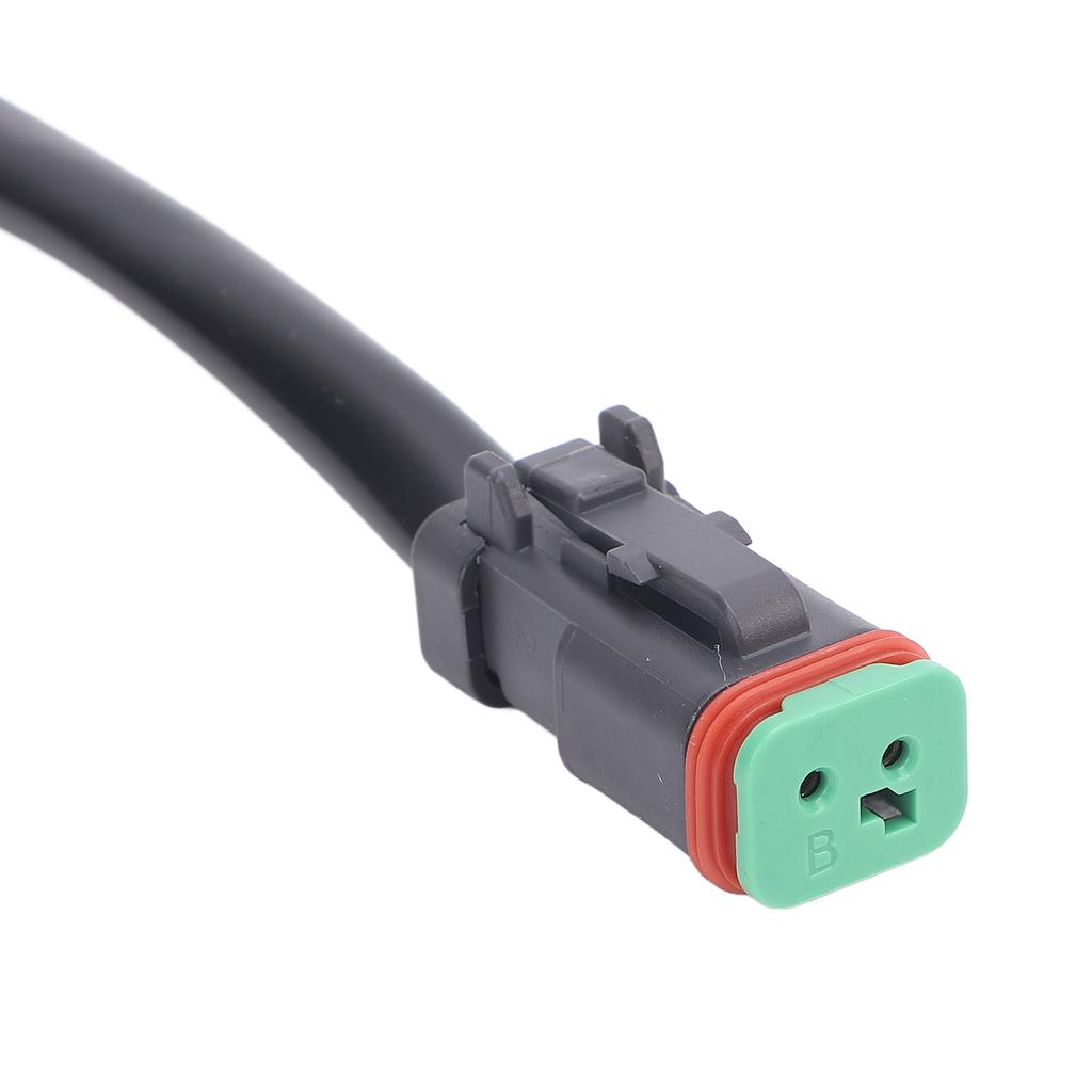 1 Pair 2 Pin DT Connectors Rubber Copper Waterproofing DT Electrical Wire Connector Wiring Harness for Car Boats LED Work Lights